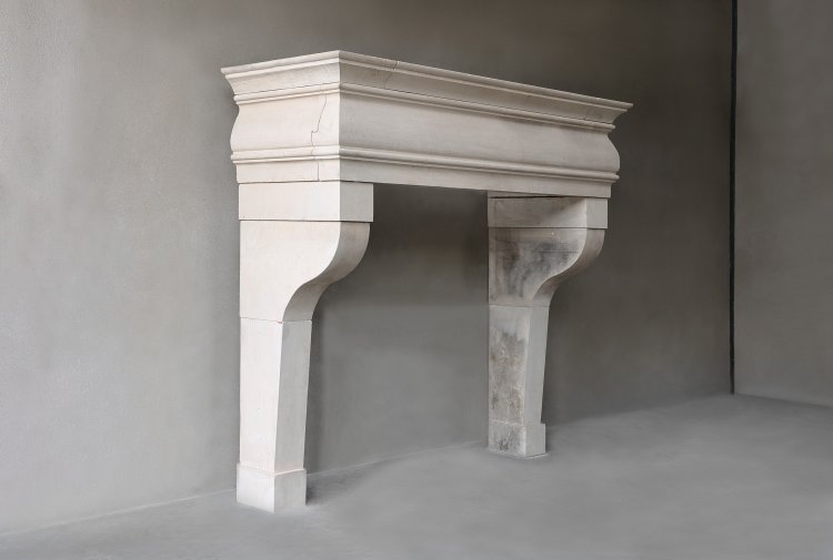 franse kalkstenen mantel