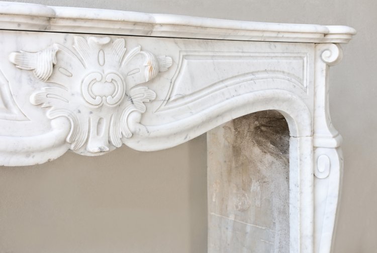 oude carrara marmeren mantel