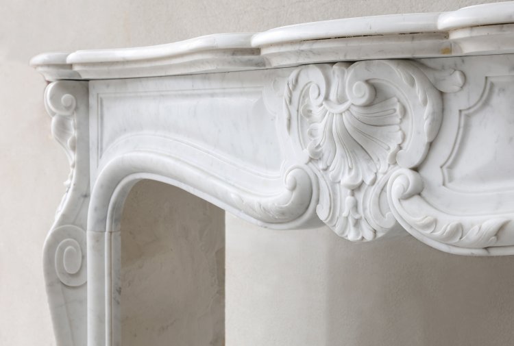 Carrara marmeren mantel